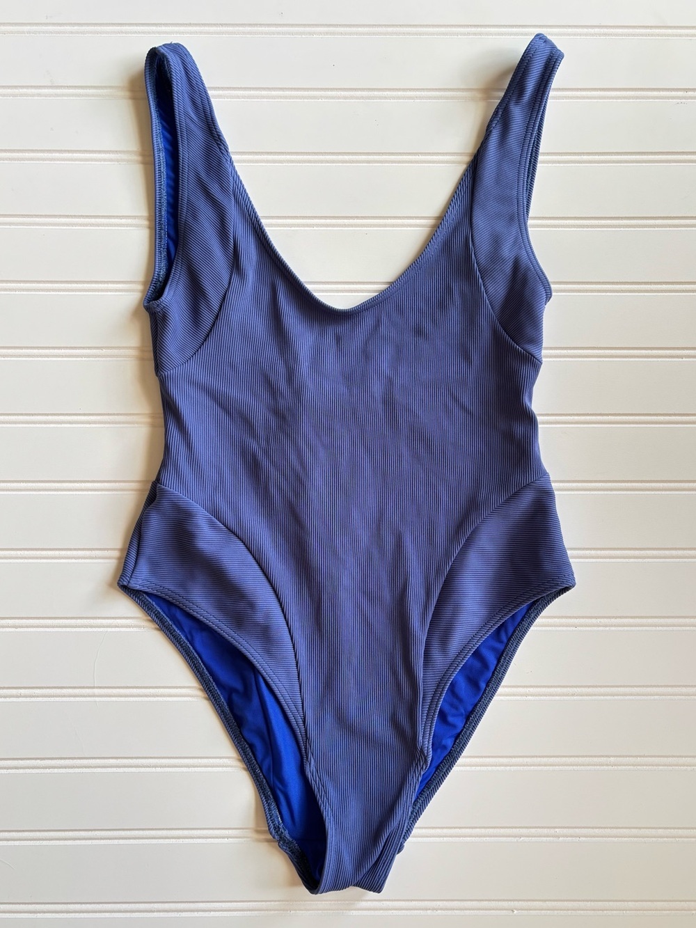 Chromat | Women's Ribbed High Cut One Piece Bathing Suit Size Small